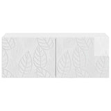 Wall-Mounted TV Cabinet 78.5 x 41 x 30 cm High Gloss White 898859