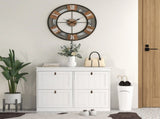 Slim Shoe Cabinet, Shoe Cabinet with 4 Drop-Down Drawers, 105W x 24D x 82.5H cm, White T3398P554108