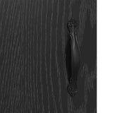Wall-mounted Cabinet 2 pcs Black Oak 69.5 x 34 x 90 cm 3415592