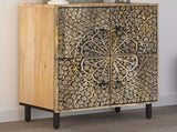 Side Cabinet 60x33x75 cm Solid Wood Mango 358238