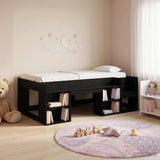 Kids'Bed Frame with Storage Black Oak 75 x 190 cm 3422636