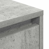 Bedside Cabinet with LED Lights Concrete Grey 38x34x50 cm 861271