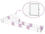 Chicken Coop with Roof and Yard 2 pcs Silver 8 x 2 x 1.9 m 3434660
