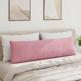 Sofa Pillows 2 pcs Pink 145 x 40 cm Corduroy Fabric 42013846
