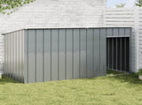Dog House with Roof Anthracite 196x91x110 cm Galvanised Steel 172575