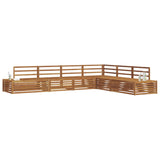 Outdoor Sofa Set 6 Piece Natural Solid Acacia Wood 3374099
