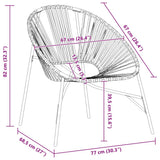 Garden Egg Chair Black Poly Rattan 4009287