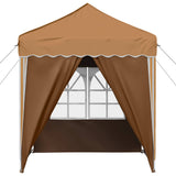 Pop-up Party Tent 195 x 195 x 245 cm Beige Oxford Fabric 42019738