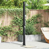 Outdoor Solar shower Black 217 cm PVC and Aluminium 42003414