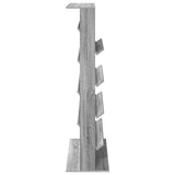 Magazine Rack Grey Sonoma 70 x 41 x 156 cm Engineered Wood 899524