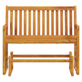 Swing Bench Brown Solid acacia wood 110 cm Swing Bench 316608