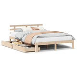 Bed Frame with Drawers without Mattress 140x190 cm 3302002