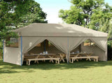 Party Tent Pop-up Taupe 580 x 292 x 315 cm Oxford Fabric 3415554