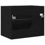 Bathroom Sink Cabinet Black Oak 60x38.5x48 cm Engineered Wood 862028