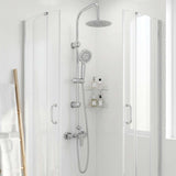 Shower System Black Stainless Steel 21 x 48 x 112 cm 42053767