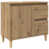 Sink Cabinet Artisan Oak 65x33x60 cm Engineered Wood 857121