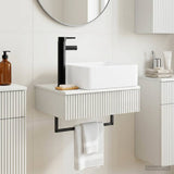 Wall-Mounted Wash Basin High Gloss White 50 x 41 x 39 cm 890192