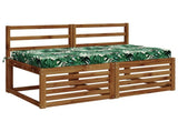 Seat Cushion SOEST 100% Polyester Leaf Pattern 120 x 80 x 10 cm 946812