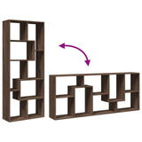 Room Divider Bookcase Brown Oak 67x25x161.5 cm Engineered Wood 858081