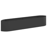Raised Garden Bed Black 220 x 40x 40 cm Steel 8011719