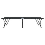Folding Camping Bed 2 pcs Black 206 x 76 x 74 cm Oxford fabric 42003169