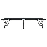 Folding Camping Bed 2 pcs Black 206 x 76 x 74 cm Oxford fabric 42003169