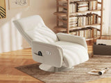 10-Point Massage Recliner Armchair - Cream T3398P330457