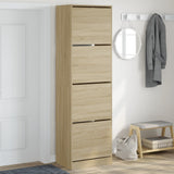 Shoe Cabinet with 4 Flip-Drawers Sonoma Oak 60x42x204 cm 3214394