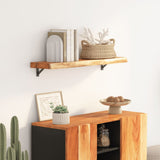 Wall Shelf 70x30x2.5 cm Rectangular Solid Wood Acacia Live Edge 370237