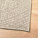 ZNTS Rug ZIZUR Cream 80x200 cm Jute Look Indoor and Outdoor 4010373