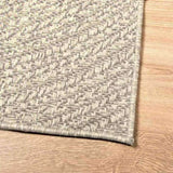 ZNTS Rug ZIZUR Cream 80x200 cm Jute Look Indoor and Outdoor 4010373