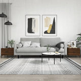 Coffee Tables 2 pcs Brown Oak 50x50x40 cm Engineered Wood 829411