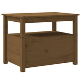 Coffee Table Honey Brown 71x49x55 cm Solid Wood Pine 820939