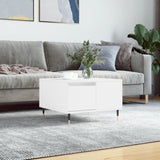 ZNTS Coffee Table White 55x55x36.5 cm Engineered Wood 830748