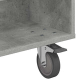 Side Table with Wheels Concrete Grey 90 x 50 x 30 cm 891019