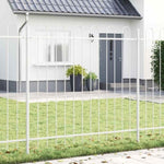 Garden Fence White 5.1 x 1.5 m Powder-coated steel 3334067