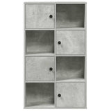 Bookcase Concrete Grey 60x24x101.5 cm Engineered Wood 860394