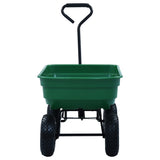 Garden Tipping Hand Cart 300 kg 75L Green 145507