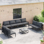 Garden Sofa Set Anthracite Steel 3378985