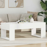 Coffee Table White 110 x 50 x 41 cm Engineered Wood 8000156