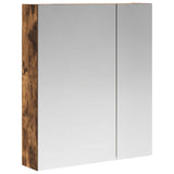 Bathroom Mirror Cabinet Smoked Oak 60 x 14.5 x 70 cm 889059