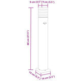 Outdoor Floor Lamp with Sensor Black 80 cm Aluminium 4006401