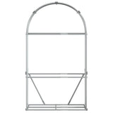 Log Holder Light Grey 120x45x210 cm Galvanised Steel 364552