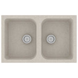 Kitchen Sink Beige 76 x 48 x 30 cm Granite 147083
