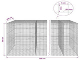 Gabion with 5 mm Wire and 5x5 cm Mesh 750x100x150 cm 3464385