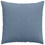 Sofa Pillows 2 pcs Blue 60 x 60 cm Corduroy Fabric 42014035