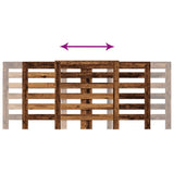 Radiator Cover Old Wood 205 x 21.5 x 83.5 cm Engineered Wood 852724