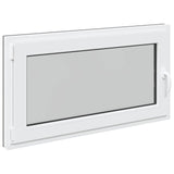 Basement Window RISOR 110 x 50 cm PVC and Glass Anthracite 42047338