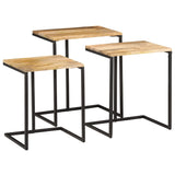 Nesting Tables 3 pcs Solid Wood Acacia 372724