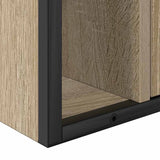 Bathroom Furniture Set with Shelf 2 pcs Brown Engineered wood 3345130